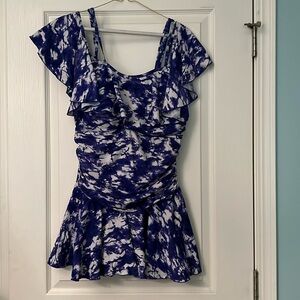 Coco Pear Size Xl Tie Dye Purple Swim dress